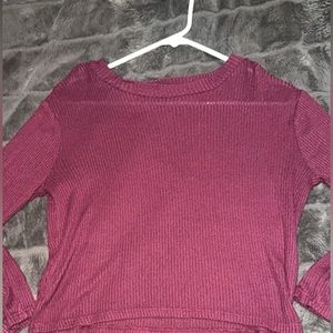 Women top , burgundy colored , size small - medium